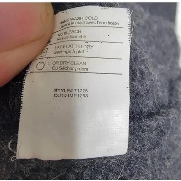 Vince Charcoal Alpaca Cashmere Shawl Collar Wrap Sweater Coat XS